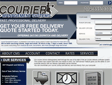 Tablet Screenshot of couriermanagementsystems.com
